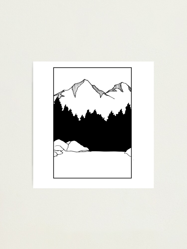 Alternate view of Mountain with a Lake Photographic Print