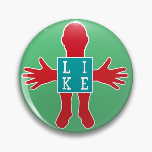 Item preview, Human figure - LIKE - Red and blue colors - Slab font designed and sold by RainbowWordLand.