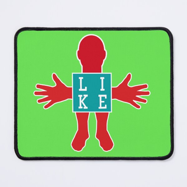 Item preview, Human figure - LIKE - Red and blue colors - Slab font designed and sold by RainbowWordLand.
