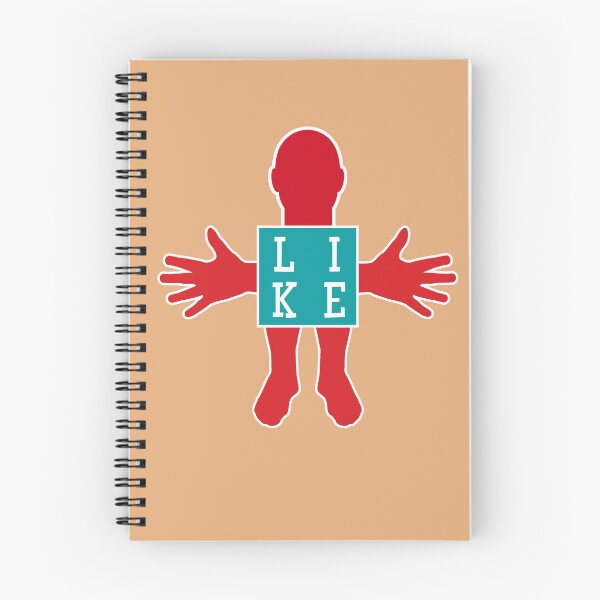 Item preview, Human figure - LIKE - Red and blue colors - Slab font designed and sold by RainbowWordLand.