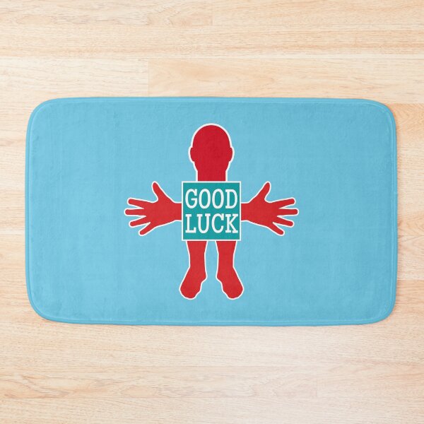 Item preview, Human figure - GOOD LUCK - Red and blue colors - Slab font designed and sold by RainbowWordLand.