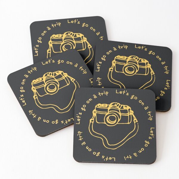 Item preview, Lets go on a trip,camera,black,yellow designed and sold by zzzozzo.