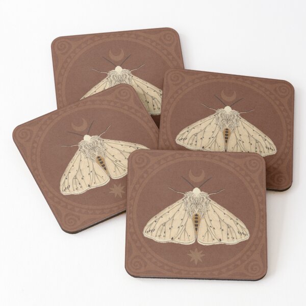 Item preview, The White Ermine Moth designed and sold by wildsamana.