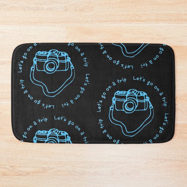 Item preview, Lets go on a trip,camera,black,blue designed and sold by zzzozzo.