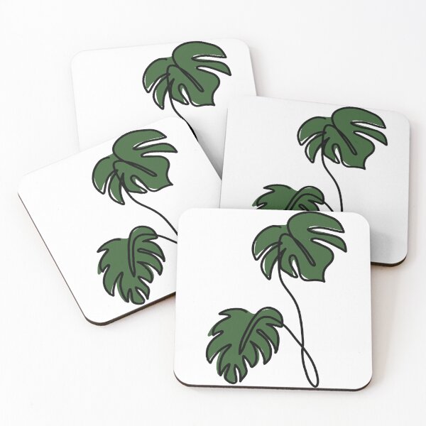 Item preview, Monoline monstera designed and sold by SuccStickers.