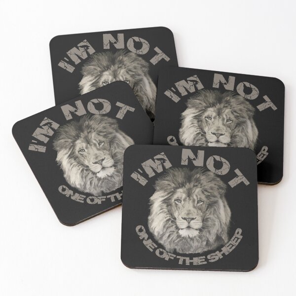 Item preview, I'm NOT one of the sheep t-shirt, Lion's head design designed and sold by SassyFavorites.
