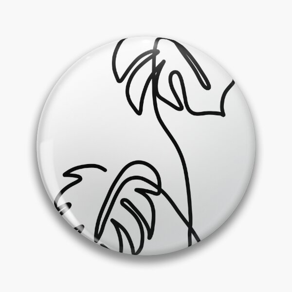 Item preview, Monoline monstera designed and sold by SuccStickers.