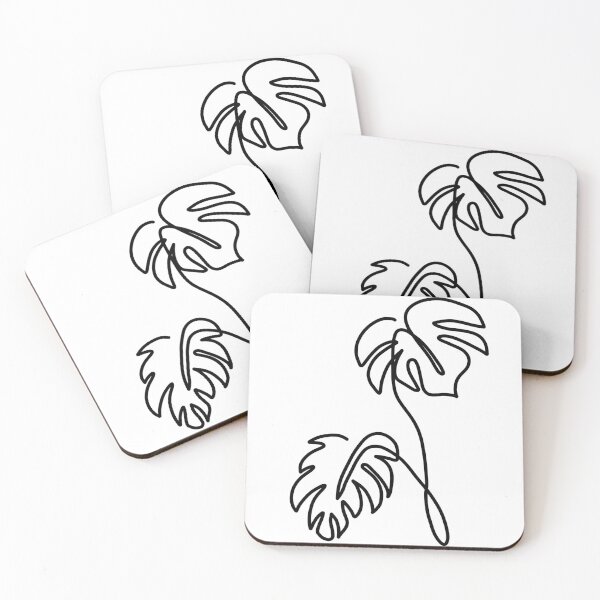 Item preview, Monoline monstera designed and sold by SuccStickers.