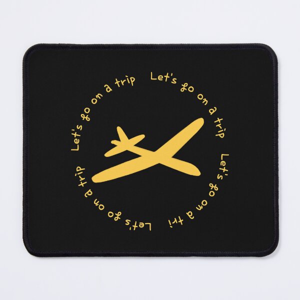 Item preview, Lets go on a trip,airplane,black,yellow designed and sold by zzzozzo.