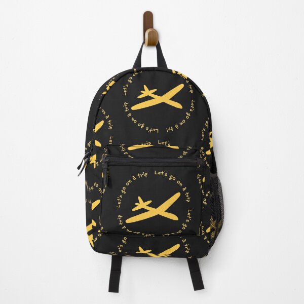 Item preview, Lets go on a trip,airplane,black,yellow designed and sold by zzzozzo.