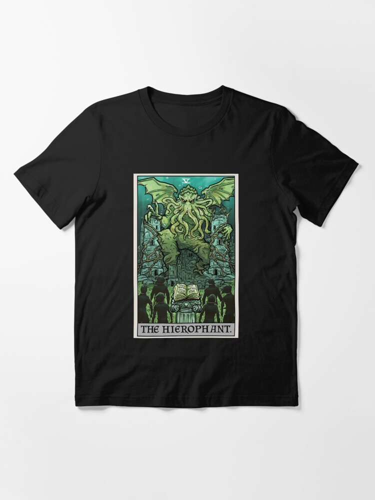 The Hierophant Tarot Card Cthulhu H.P. Lovecraft Horror Gothic Gifts" Essential T-Shirt for Sale by TheGhoulishGarb | Redbubble The Hierophant Tarot Card Cthulhu H.P. Lovecraft Horror Gothic Gifts" Essential T-Shirt for Sale by TheGhoulishGarb | Redbubble