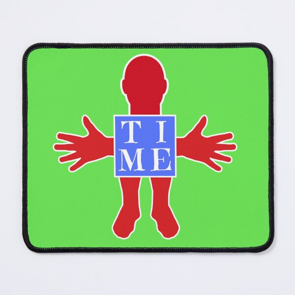 Item preview, Human figure - TIME- Red and blue colors - Serif font designed and sold by RainbowWordLand.