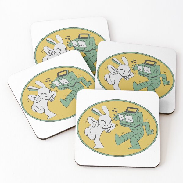 Item preview, Friendship badge : bunny dance with robot designed and sold by Scopestor.