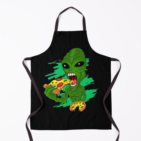 Item preview, Alien Eating Pizza UFO Extraterrestrial designed and sold by Ibu83.