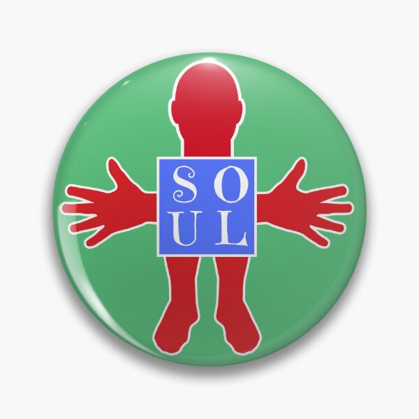 Item preview, Human figure - SOUL- Red and blue colors - Serif font designed and sold by RainbowWordLand.
