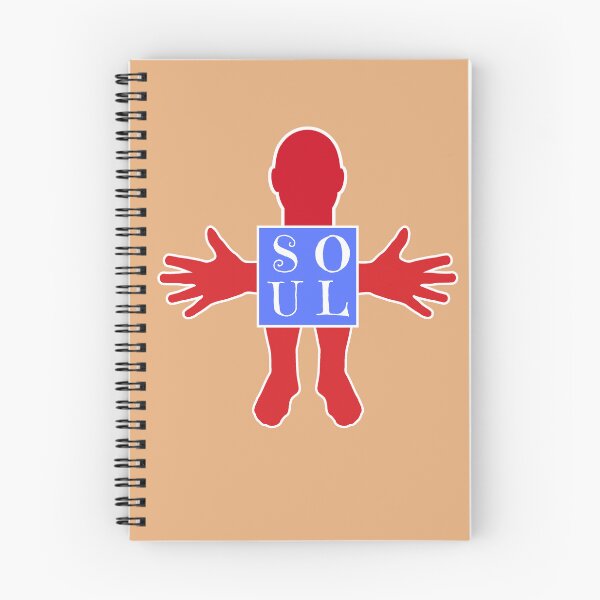 Item preview, Human figure - SOUL- Red and blue colors - Serif font designed and sold by RainbowWordLand.