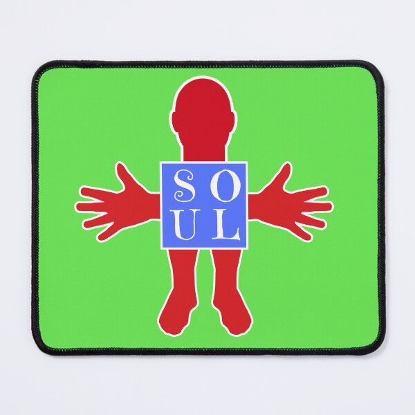Item preview, Human figure - SOUL- Red and blue colors - Serif font designed and sold by RainbowWordLand.