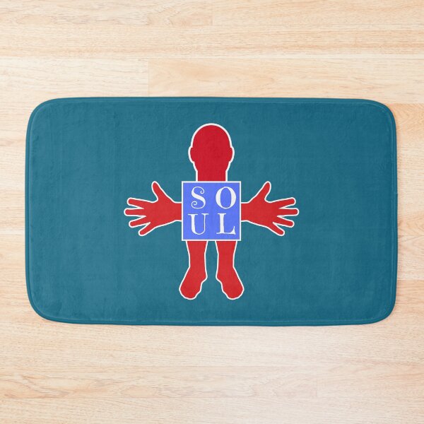 Item preview, Human figure - SOUL- Red and blue colors - Serif font designed and sold by RainbowWordLand.