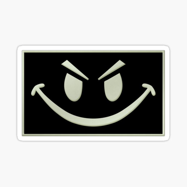 Evil Smiley Face Stickers for Sale  Redbubble