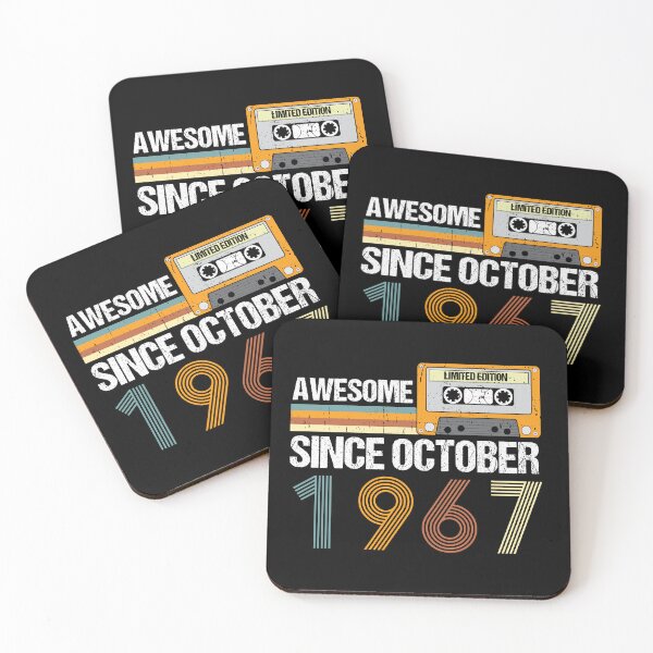 Item preview, Awesome Since October 1967 | 56th Birthday Gifts | 56 Years Old Gifts designed and sold by AMINE  ★★★★★.
