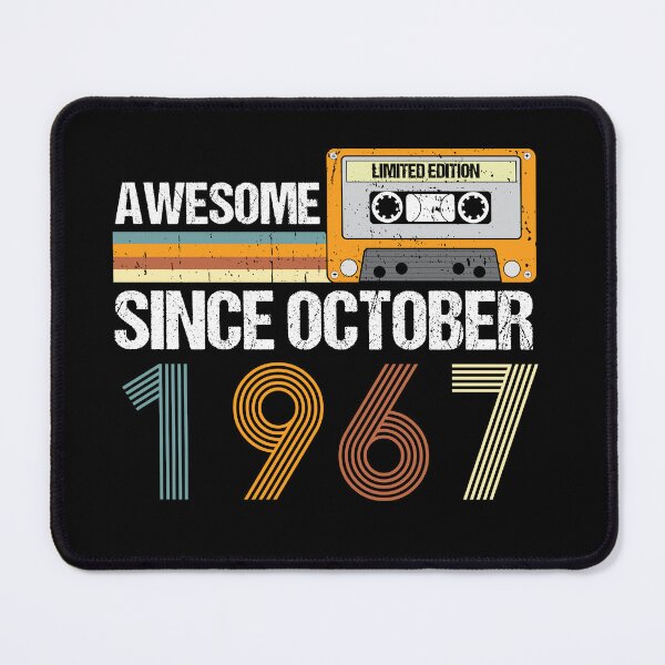 Item preview, Awesome Since October 1967 | 56th Birthday Gifts | 56 Years Old Gifts designed and sold by AMINE  ★★★★★.