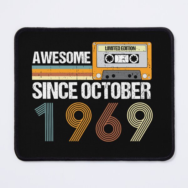 Item preview, Awesome Since October 1969 | 53th Birthday Gifts | 53 Years Old Gifts designed and sold by AMINE ★★★★★.