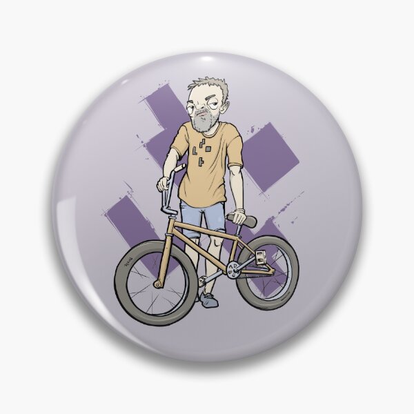 Item preview, Cool man with bike designed and sold by motylanoga.