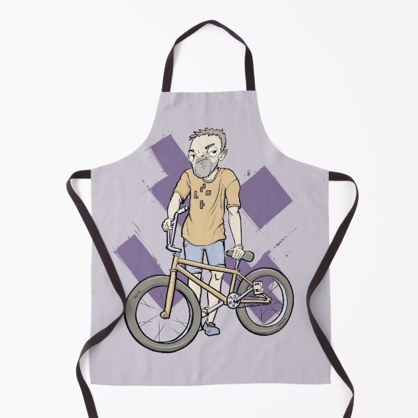 Item preview, Cool man with bike designed and sold by motylanoga.