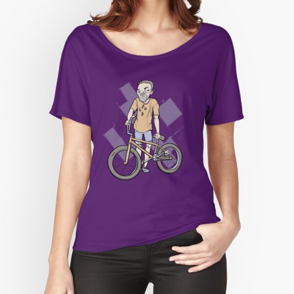 Cool man with bike Relaxed Fit T-Shirt