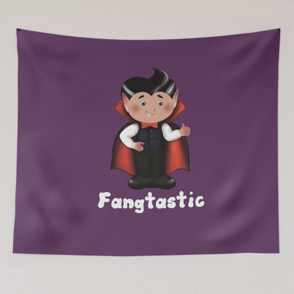 Item preview, Vampire boy is feeling fangtastic designed and sold by AcquavitaArt.