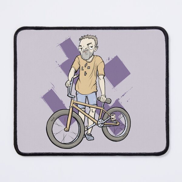 Item preview, Cool man with bike designed and sold by motylanoga.
