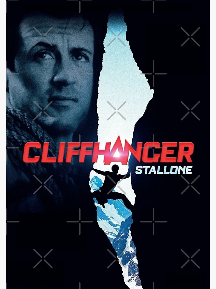 "Cliffhanger by Sylvester Stallone Movie Poster" Sticker for Sale by