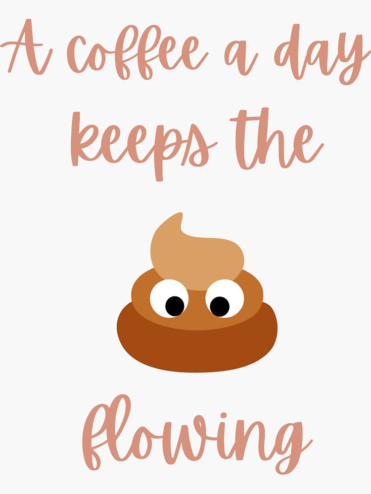 "a coffee a day tshirt" Sticker for Sale by vavadesigns Redbubble