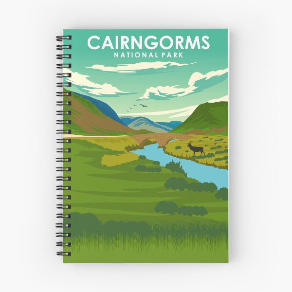 Item preview, Cairngorms National Park Vintage Minimal Travel Poster designed and sold by Stadify.