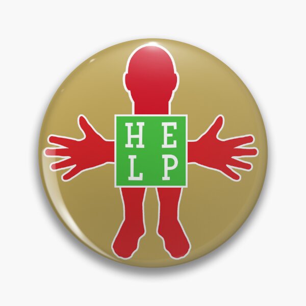 Item preview, Human figure - HELP - Red and light green colors - Slab font designed and sold by RainbowWordLand.