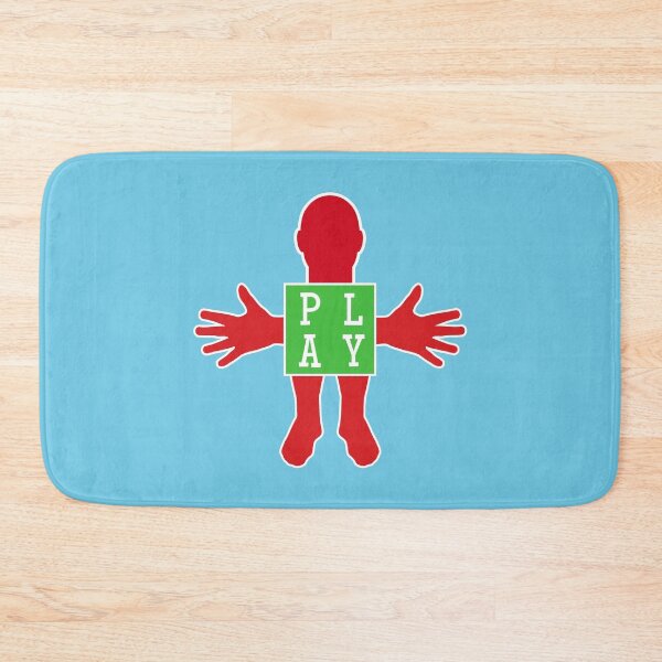 Item preview, Human figure - PLAY - Red and light green colors - Slab font designed and sold by RainbowWordLand.