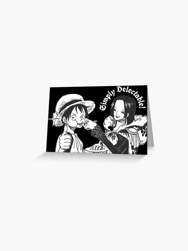 One Piece Monkey D Luffy And Boa Hancock Greeting Card by Boby Martin