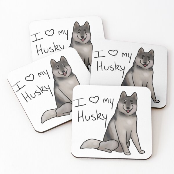 Item preview, I heart my Husky designed and sold by DoggyDoodles-.