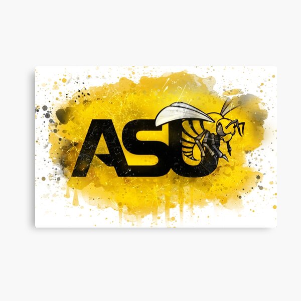 Vista previa del artículo con la obra «Logotipo de la acuarela rústica de la Universidad Estatal de Alabama», diseñado y vendido por College Watercolor Logos.