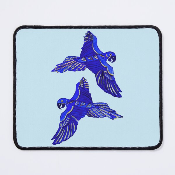Item preview, Abstract Geometric Hyacinth Macaw Pair designed and sold by RadiantMedia.