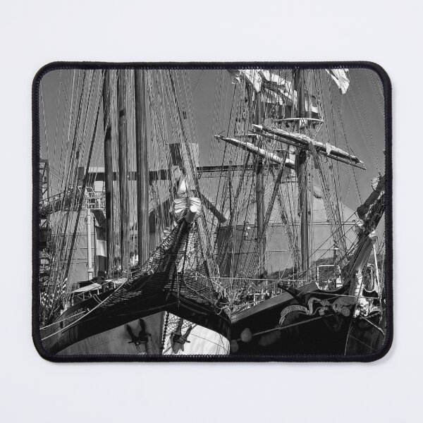 Item preview, Tall Ships in Monochrome - Square Crop designed and sold by Violaman.