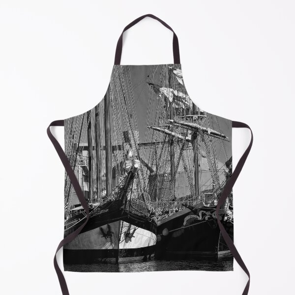 Item preview, Tall Ships in Monochrome - Square Crop designed and sold by Violaman.