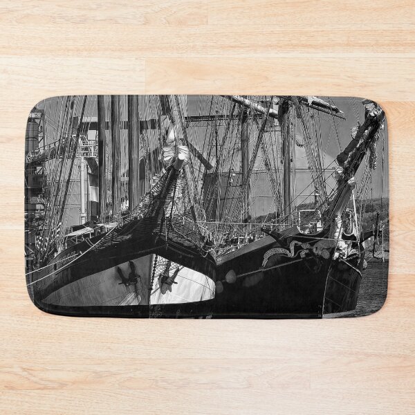 Item preview, Tall Ships in Monochrome - Square Crop designed and sold by Violaman.