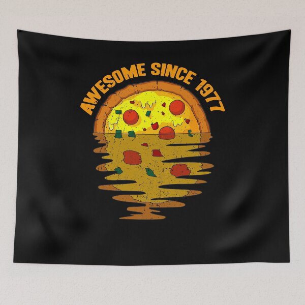 Item preview, Awesome since 1977 - 45 years old Pizza 45th birthday designed and sold by Ibu83.
