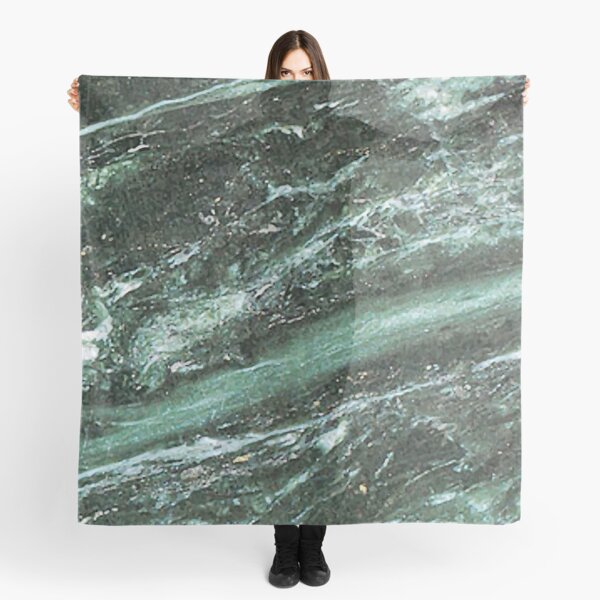 Green Marble Emerald Stone Texture Pattern Scarf