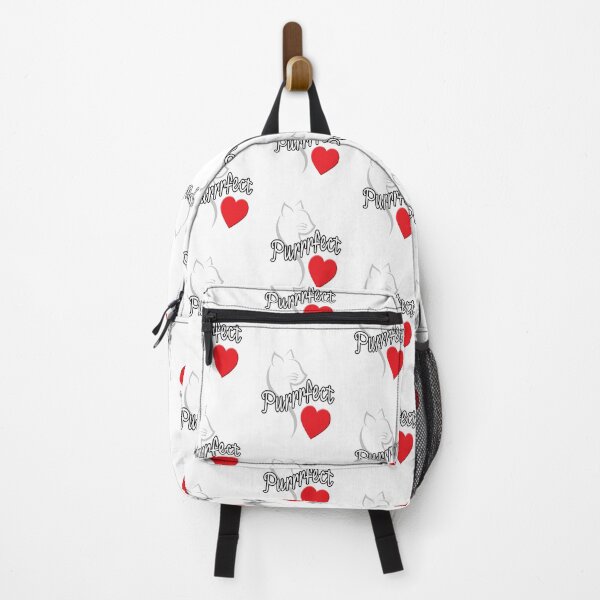 Item preview, 'Purrrfect' (White) designed and sold by The Button Gal.