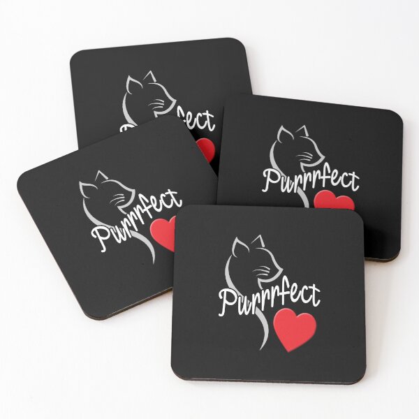 Item preview, 'Purrrfect' (Black) designed and sold by The Button Gal.