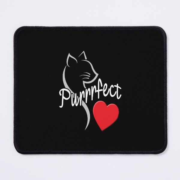Item preview, 'Purrrfect' (Black) designed and sold by The Button Gal.