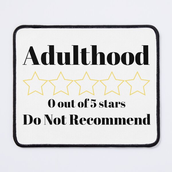 Item preview, Adulthood zero stars designed and sold by Etkennedy.