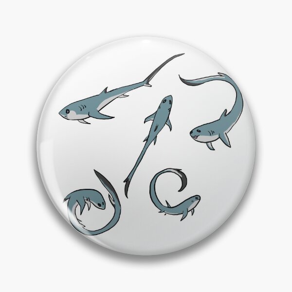 Item preview, Happy Little Thresher Sharks designed and sold by CatellaArs.